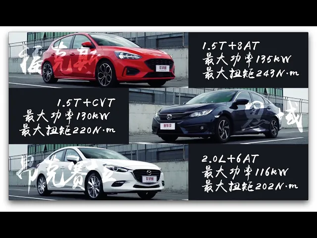 挑战王座之圈速王,家用“跑车”-思域,福克斯,马自达3 axela昂克赛拉